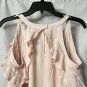 NWT Sofia Jeans Vergara Womens Blush Ruffle Off Shoulder Blouse Shirt Size Small