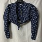 NWT We Wore What Womens Long Sleeve Cropped Bisou Top Blouse Shirt Size Medium
