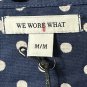 NWT We Wore What Womens Long Sleeve Cropped Bisou Top Blouse Shirt Size Medium