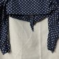 NWT We Wore What Womens Long Sleeve Cropped Bisou Top Blouse Shirt Size Medium
