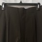 NWT Fabrizio Gianni Womens Stretch Comfort Brown Crop Capri Pants Slacks Size 12