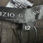 NWT Fabrizio Gianni Womens Stretch Comfort Brown Crop Capri Pants Slacks Size 12