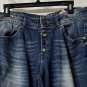 Desigual Why Womens Medium Wash Embroidered Jeans Denim Size 32x30 EUC