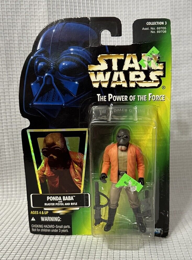 NIB Kenner  Star Wars  POTF Ponda Baba with Blaster Pistol and Rifle