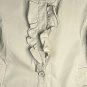 NWT Talbots Womens Long Sleeve Ruffle Button Basic Light Jacket Size 12
