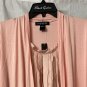 NWT August Silk Womens Elbow Length Magical Rose Top Blouse Shirt Size XL
