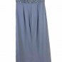 NWT Cameron Blake Womens Short Sleeve Blue Formal Full Length Dress Size Medium