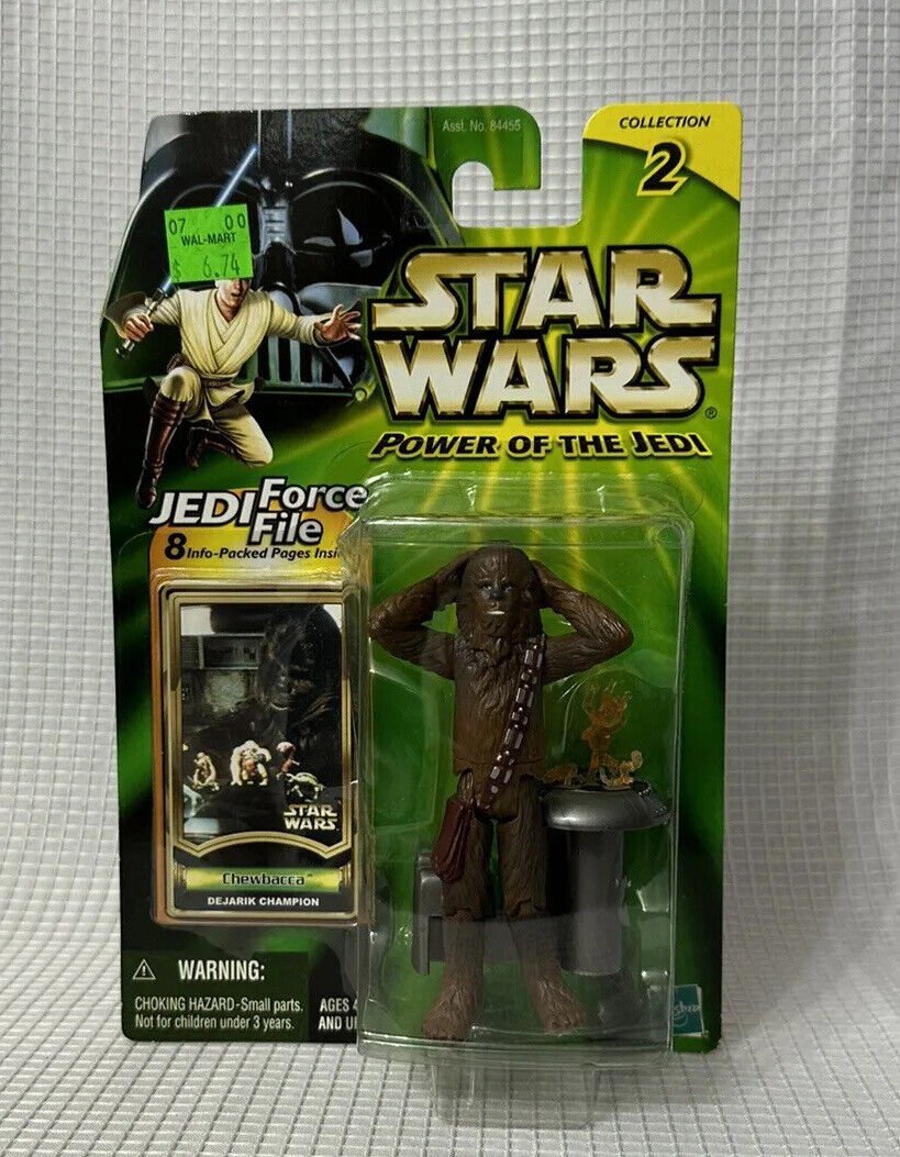 NIB Star Wars Jedi Quest Chewbacca Dejarik Challenge Action Figure 2000 Hasbro