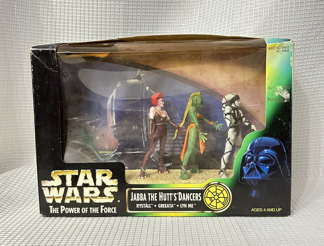 NIB Star Wars Jabba The Hutt Dancers Power of the Force 1998 Action figures