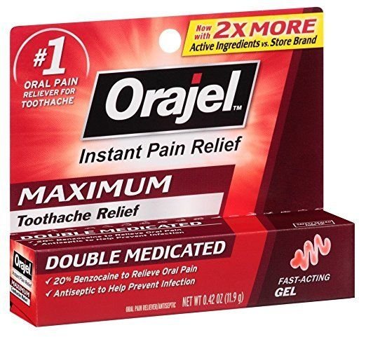 Orajel Maximum Double Medicated Instant Pain Relief 0 42 Ounce Gel