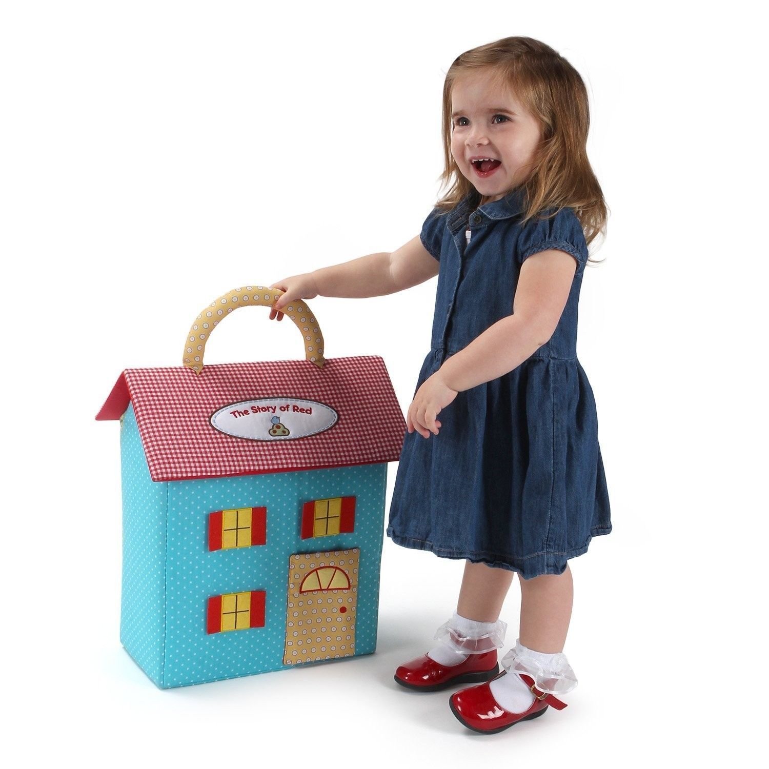 Gund Baby The Story of Red Plush Dollhouse Includes Dolls and Furniture