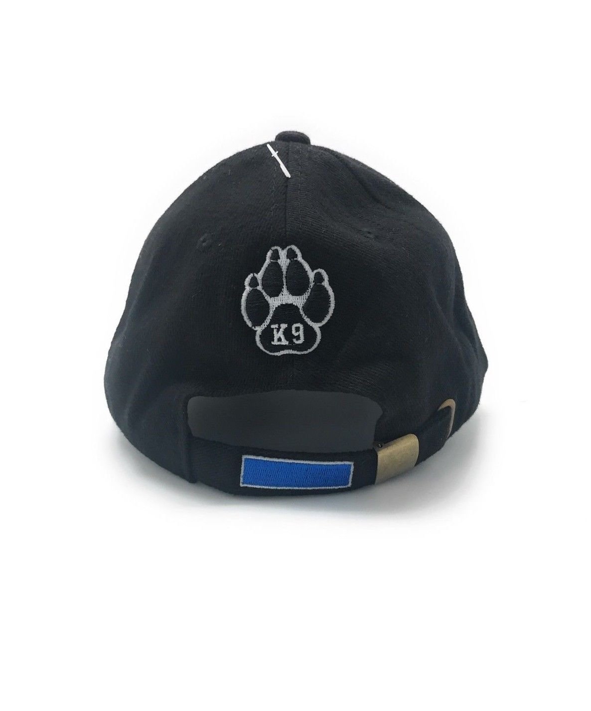 K9 K9 Police Unit Thin Blue Line Embroidered Cotton Hat Cap [Black