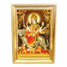 Durga Mata in Photo Frame - Om Pooja Shop