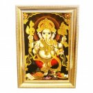 Ganesh in Photo Frame - Om Pooja Shop