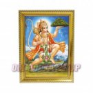 Lord Hanuman with Flying Pose in Photo Frame - Om Pooja Shop