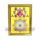 Shree Ashtalakshmi with Shree Yantram in Big Photo Frame - Om Pooja Shop
