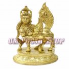 Kamdhenu Gau Mata Idol in Brass - Om Pooja Shop