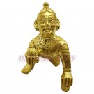 Ladoo Gopal Krishna Idol in Brass - Om Pooja Shop