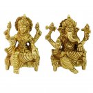 Lakshmi Ganesh Idol in Brass - Om Pooja Shop