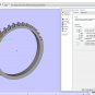 Bridal Set Oval with Halo Engagement ring and Shadow Band 3D 3D print model