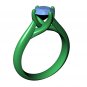 CA3 - Jewelry Engagement Ring 3D Design Downloadable File For 3D Printing