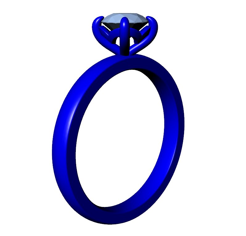 3D Engagement Ring Design STL CAD file Download able model - CD279