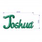 Joshua Shiny Surface Jewelry Font Necklace Pendant Design-JDS-B 3D print model