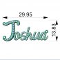 Joshua Diamond Set Version Jewelry Font Necklace Design-JDS-A 3D print model