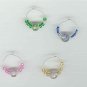 Pastel Beaded Wine Charm Charms Markers: Set of 4