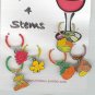 6 Beaded Fall Wine Glass Charm Charms Markers: Fall or Thanksgiving
