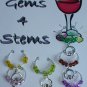 Set of 6 St Patrick's Wine Glass Charm claddagh Marker
