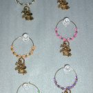 Spring Garden Basket Wine Beverage Dessert Glass Charm