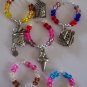 6 Snack Food Wine Glass Charms Beverage Marker