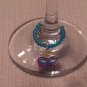 6 Mardi Gras Wine Beverage Charm Charms Handmade