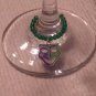 6 Mardi Gras Wine Beverage Charm Charms Handmade