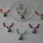 Gems 4 Stem Gems4Stems 6 Football Helmet Wine Glass Charms Beverage Markers
