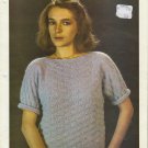 Algane Knitting Pattern Sweety 200 Model 8310 Basket Weave Sweater Pattern