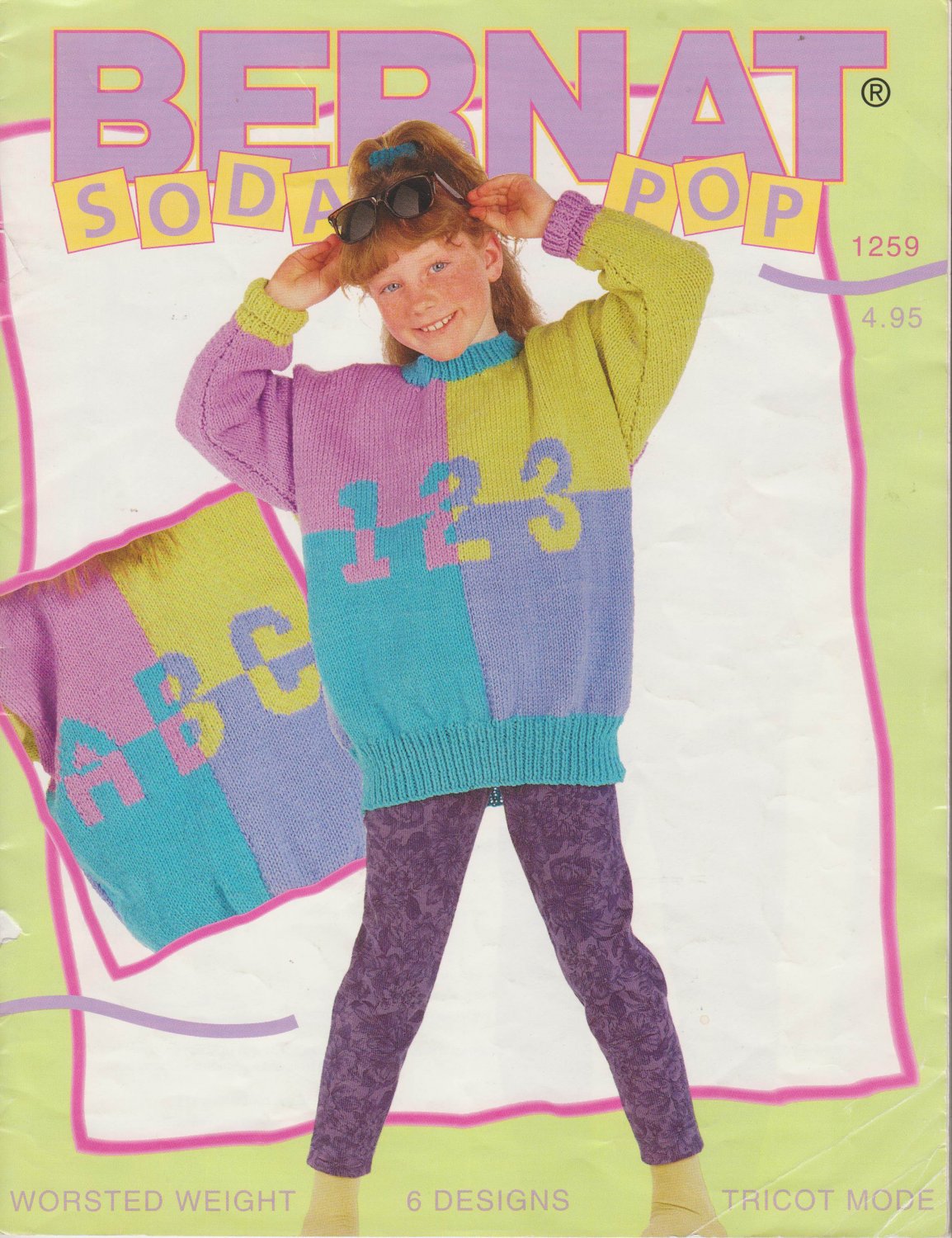 Bernat Soda Pop Knitting Pattern 1259