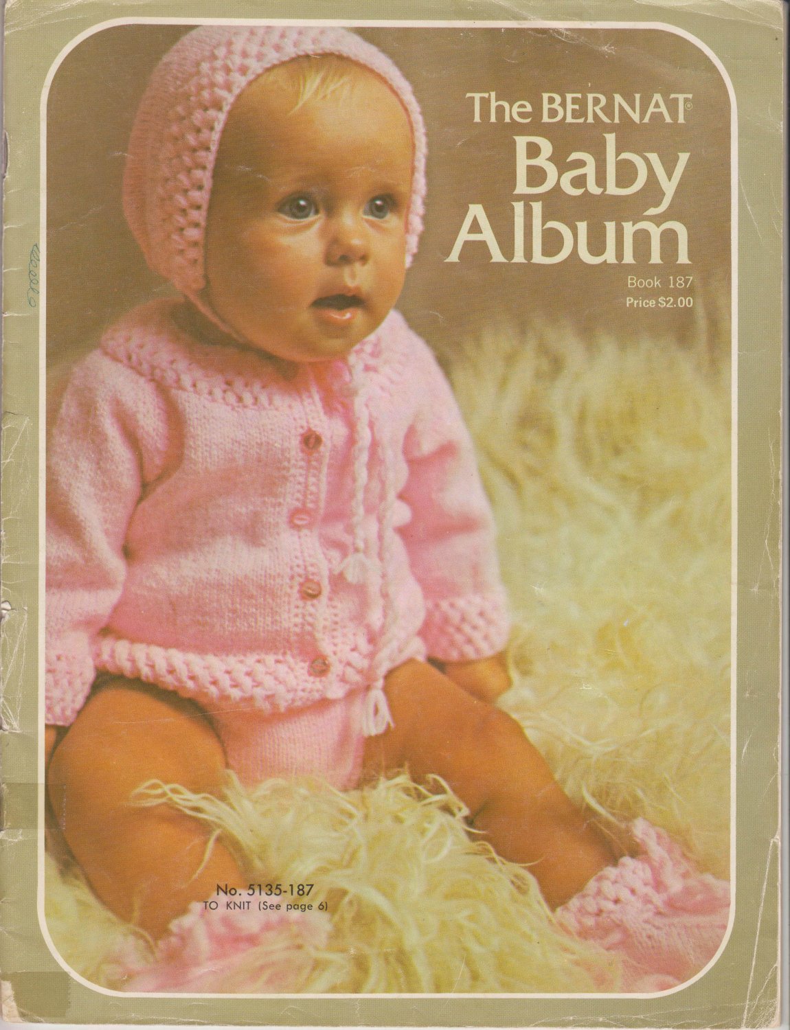 Bernat 1972 Knit & Crochet Pattern Book 187 The Bernat Baby Album