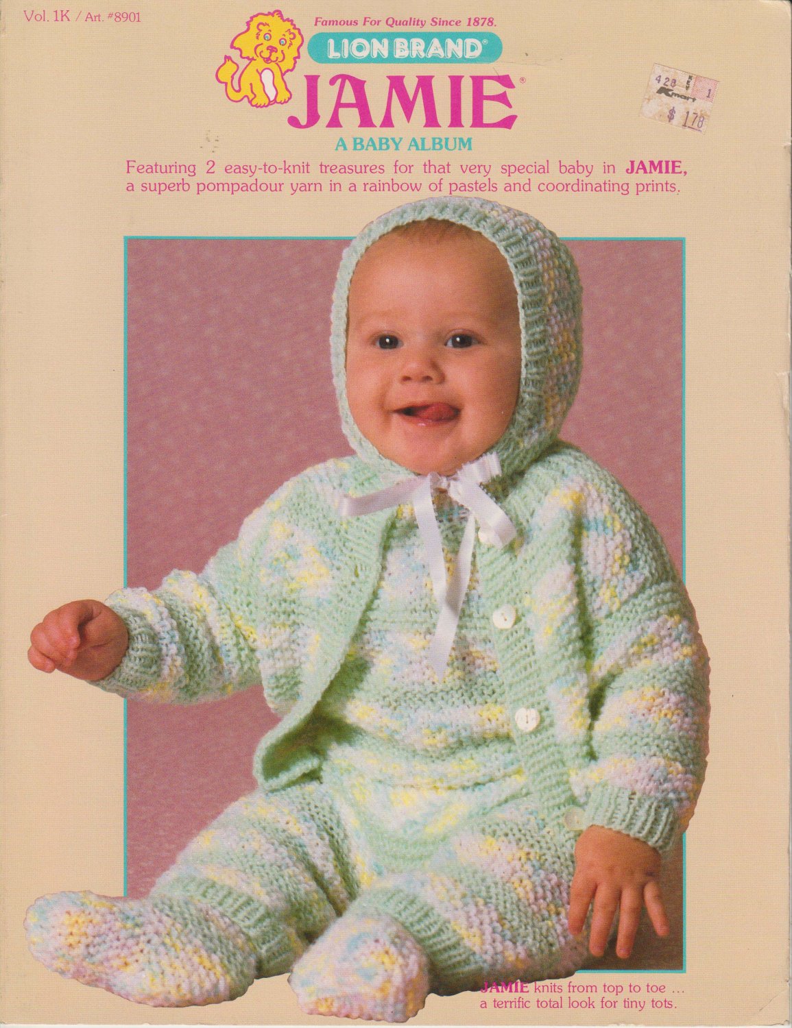 Lion Brand Jamie Knitting Pattern Vol 1K Art 8901