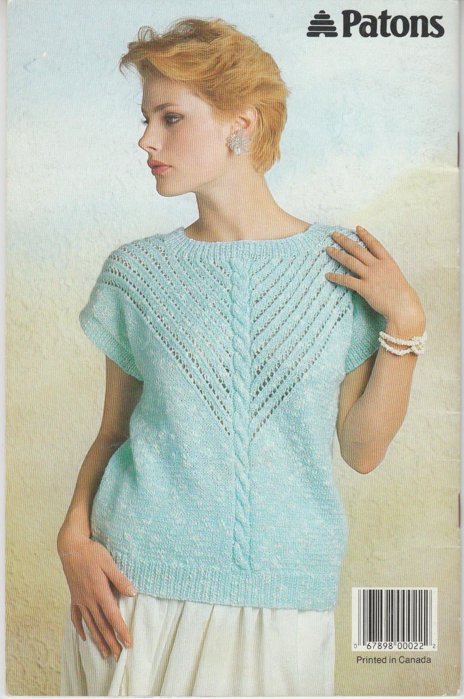 Patons 1987 Knitting Pattern Booklet #492 Springtime