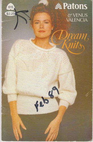 Patons 1988 Knitting Pattern Book 615 Dream Knits