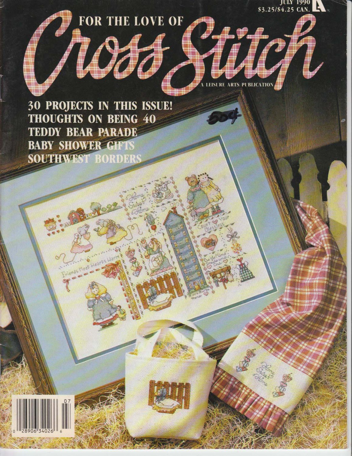 For The Love Of Cross Stitch July 1990 Cross Stitch Magazine A Leisure ...