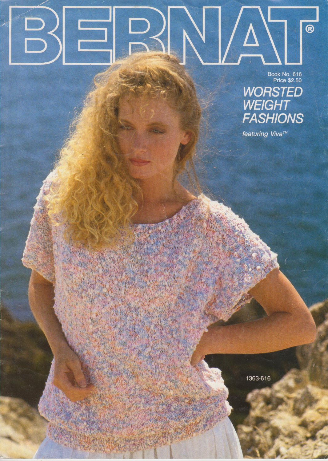 Bernat Worsted Weight Fashions 1987 Knitting Pattern Book No.616