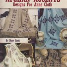 Leisure Arts 1990 Cross Stitch Pattern #973 Afghan Accents Designs For Anne Cloth