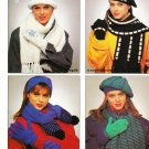 Patons #1059 Winter Accessories 1987 Knitting Pattern Leaflet