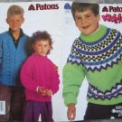 Patons 1992 Kidstuff Knitting Pattern Booklet #675DD