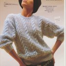 Sirdar Dropped Shoulder Line Sweater Knitting Pattern #c6985