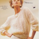 Sirdar Romance #c6990 Arrowhead Lace Knitting Pattern with Crochet Neck Edging