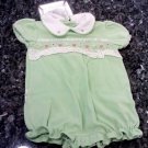 OKIE DOKIE 0-3 MONTHS BABY GIRL LIME ONESIZE EMBROIDERED  L@@K!!